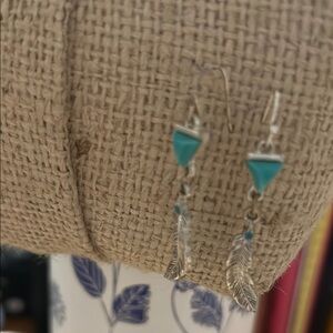 Silver and Turquoise Earrings